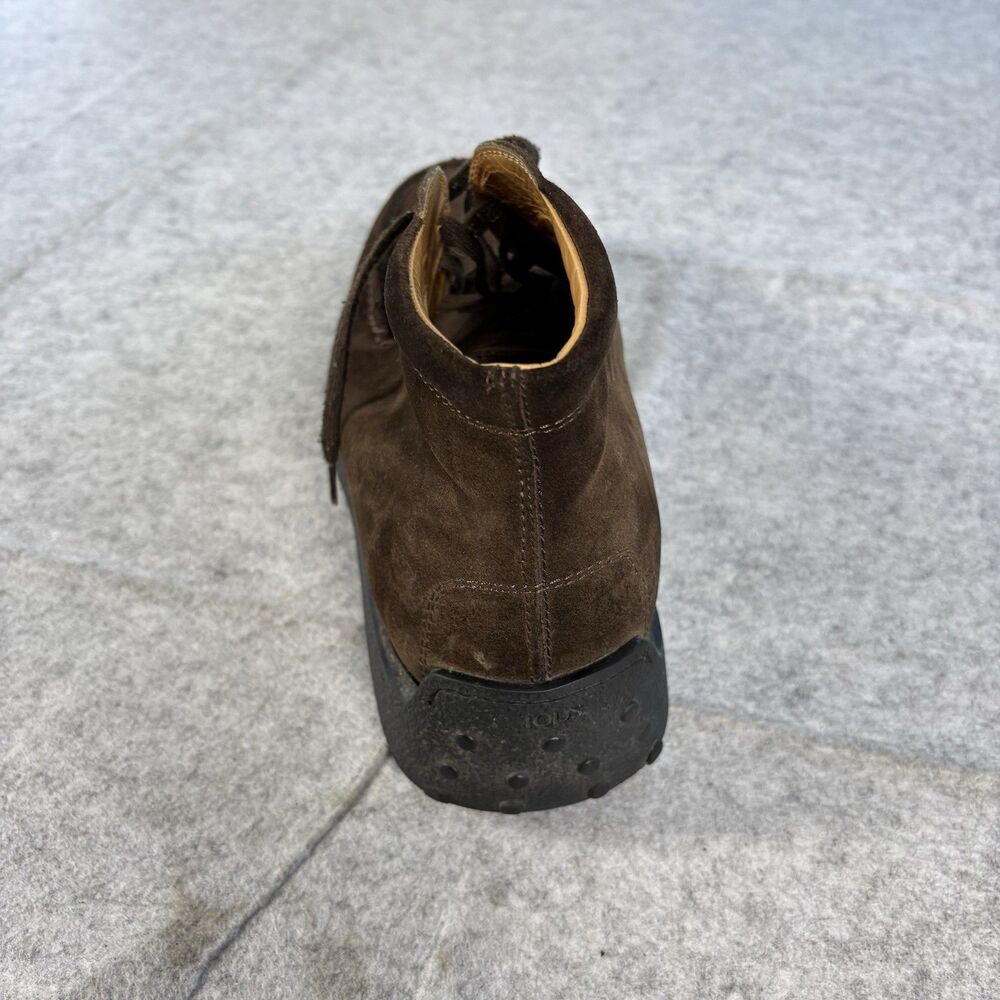 Tod’s Suede Ankle Chukka Boots Shoes Mens Size 8 Chocolate Brown EUC - LEFT ONLY - Picture 7 of 10